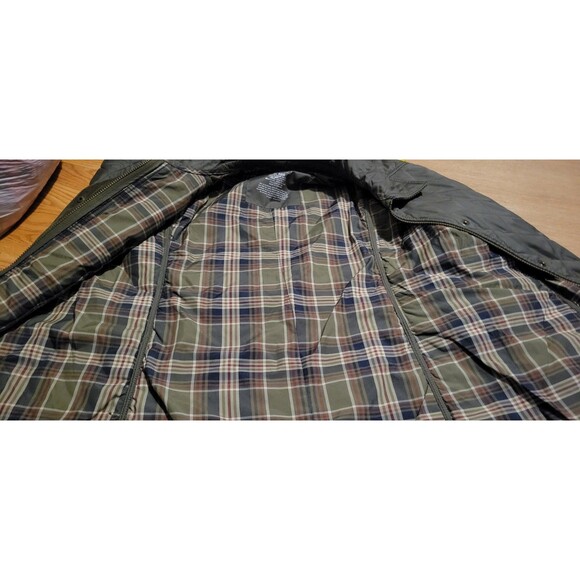 LL Bean Quilted Riding Jacket Olive Green Size XL Regular Womens Sports Coat - Picture 11 of 13